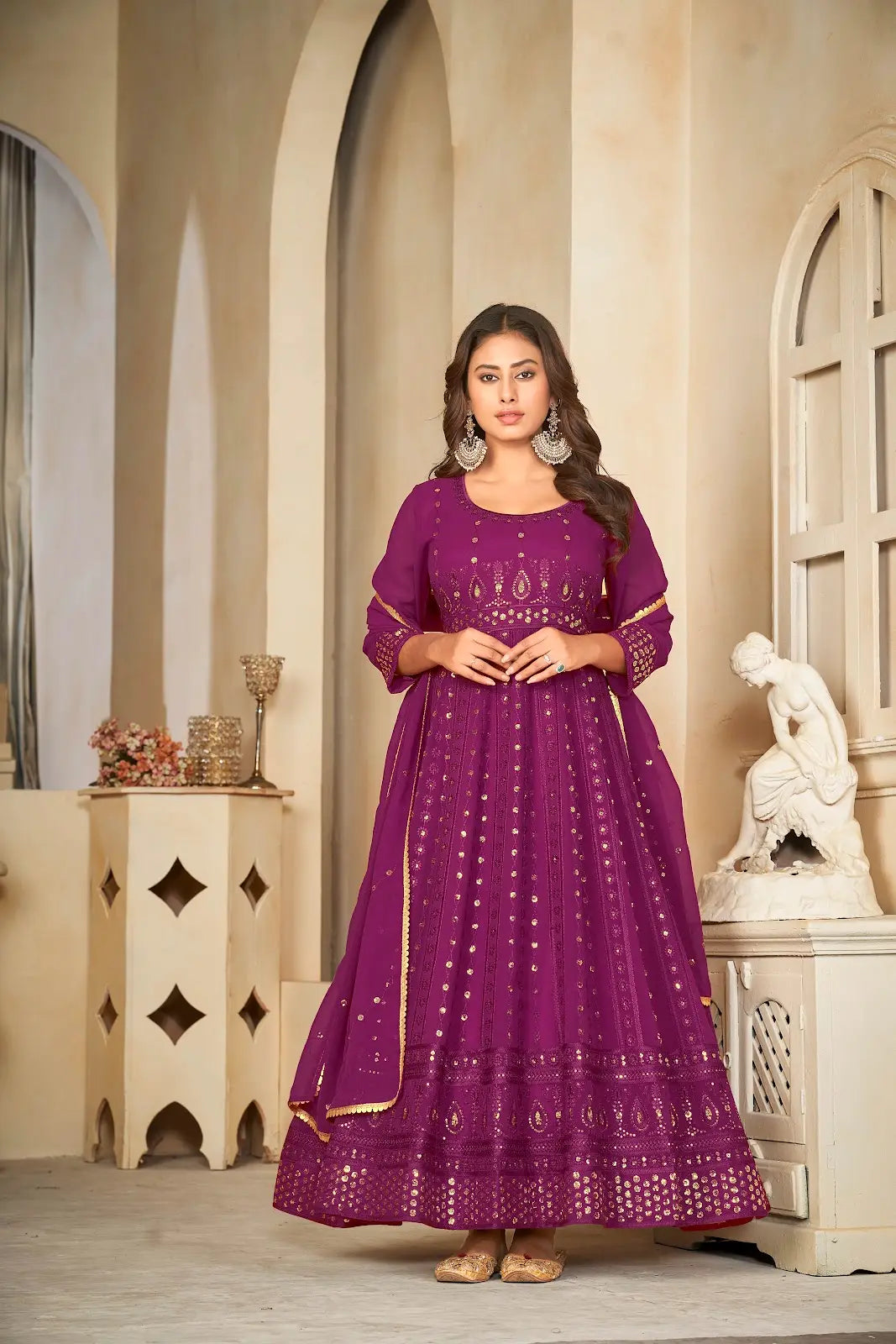 Heavy Work Wedding Anarkali Suit for Women