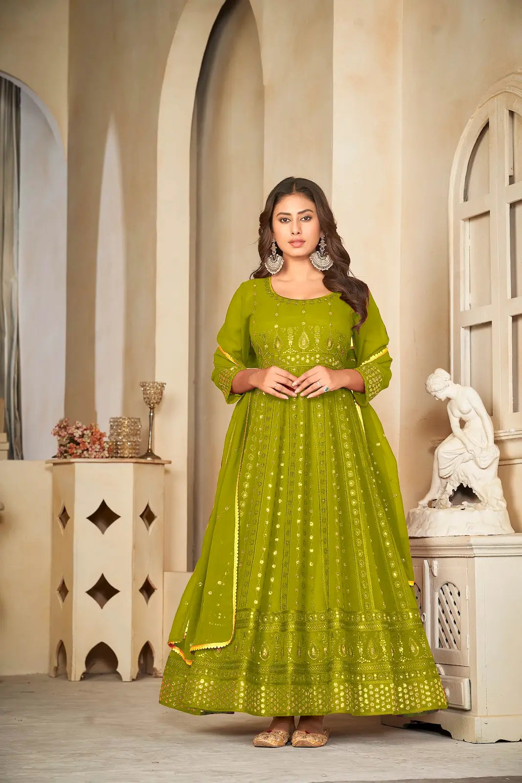 Heavy Work Wedding Anarkali Suit for Women