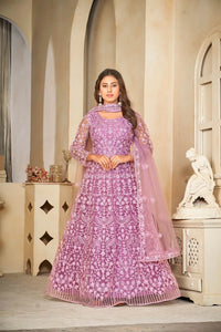 Trendy Ethnic Anarkali Suit with Beautiful Work