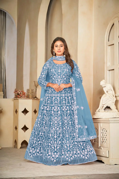 Stylish Festive Wear Anarkali Suit with Heavy Embroidery