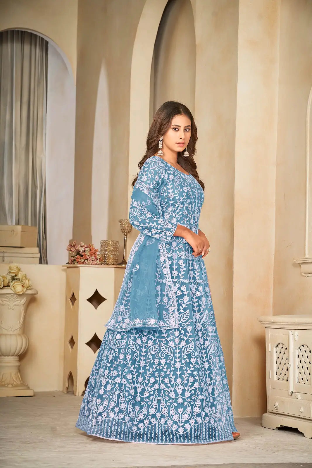 Stylish Festive Wear Anarkali Suit with Heavy Embroidery