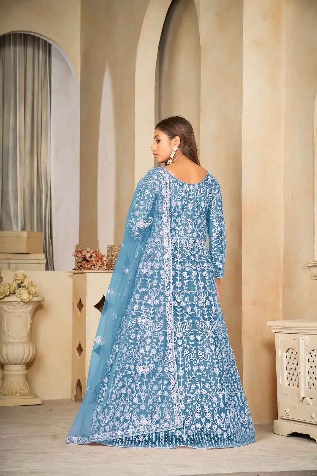 Stylish Festive Wear Anarkali Suit with Heavy Embroidery