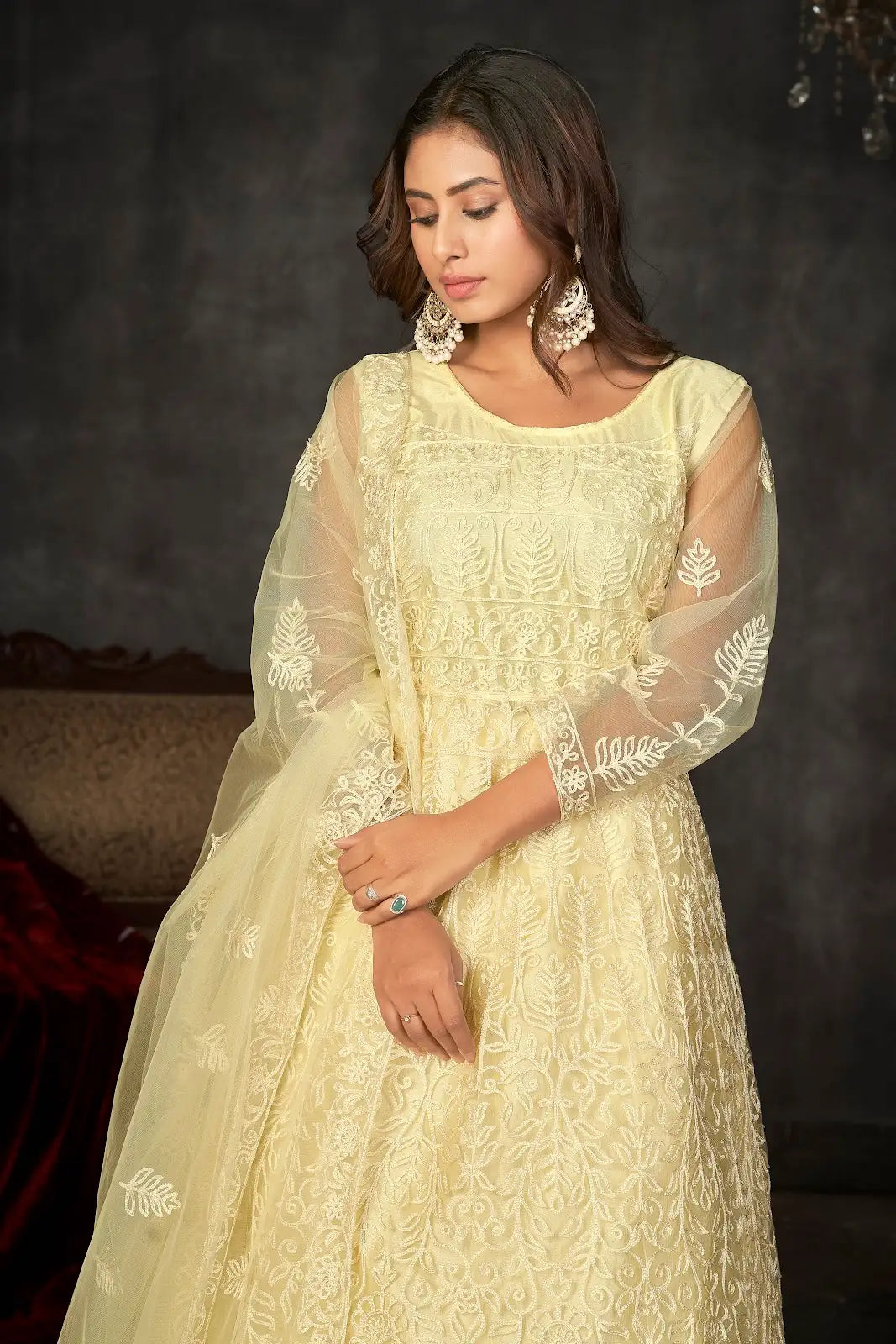 Premium Designer Anarkali Suit with Rich Embroidery