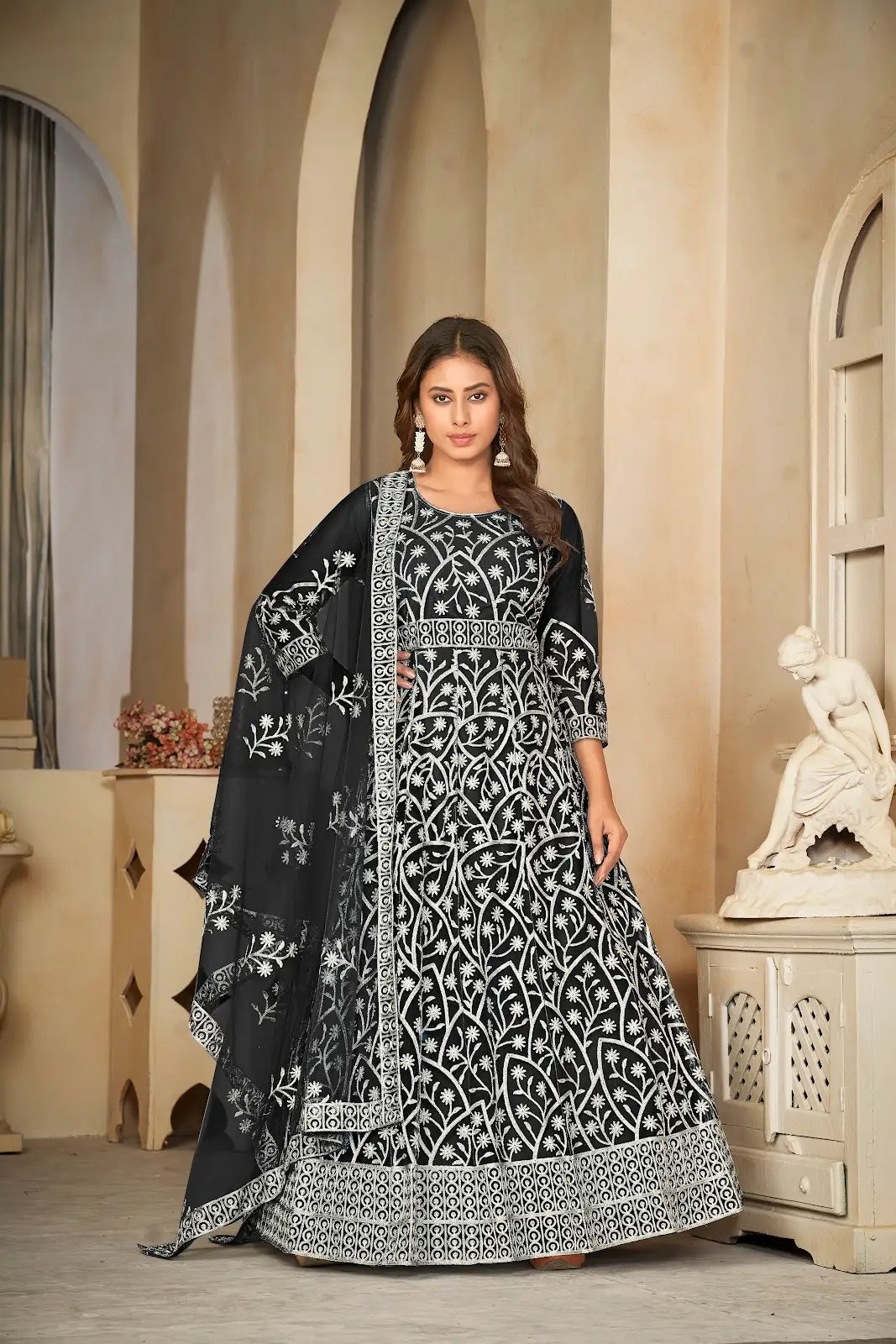 Heavy Work Ethnic Anarkali Suit with Fancy Look