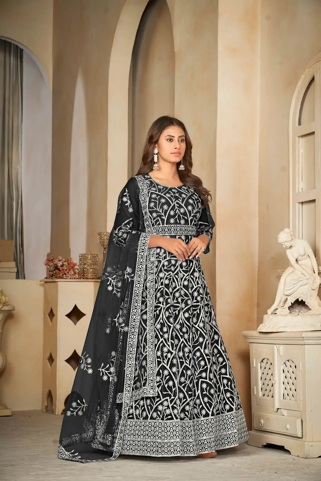 Heavy Work Ethnic Anarkali Suit with Fancy Look
