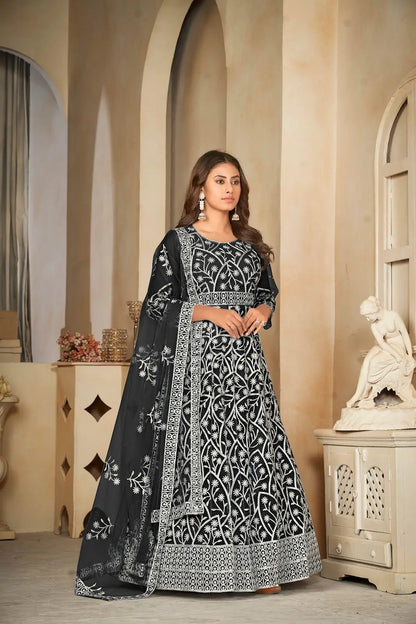 Heavy Work Ethnic Anarkali Suit with Fancy Look