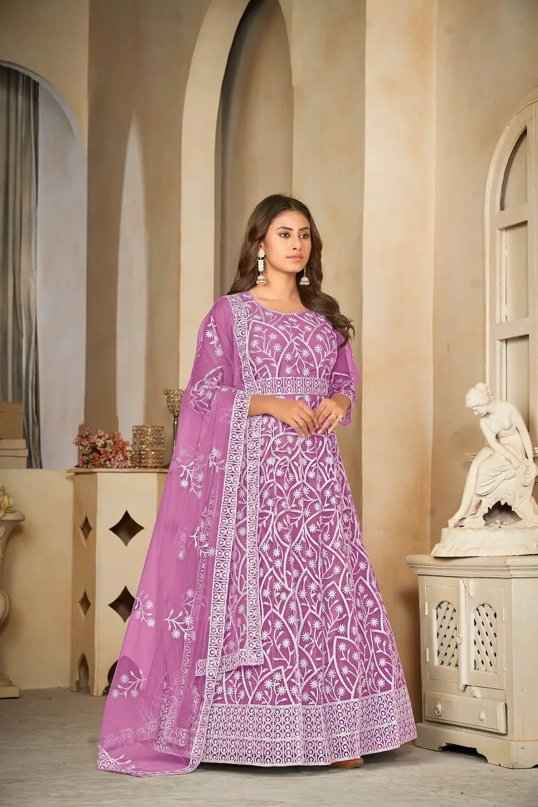 Heavy Work Ethnic Anarkali Suit with Fancy Look