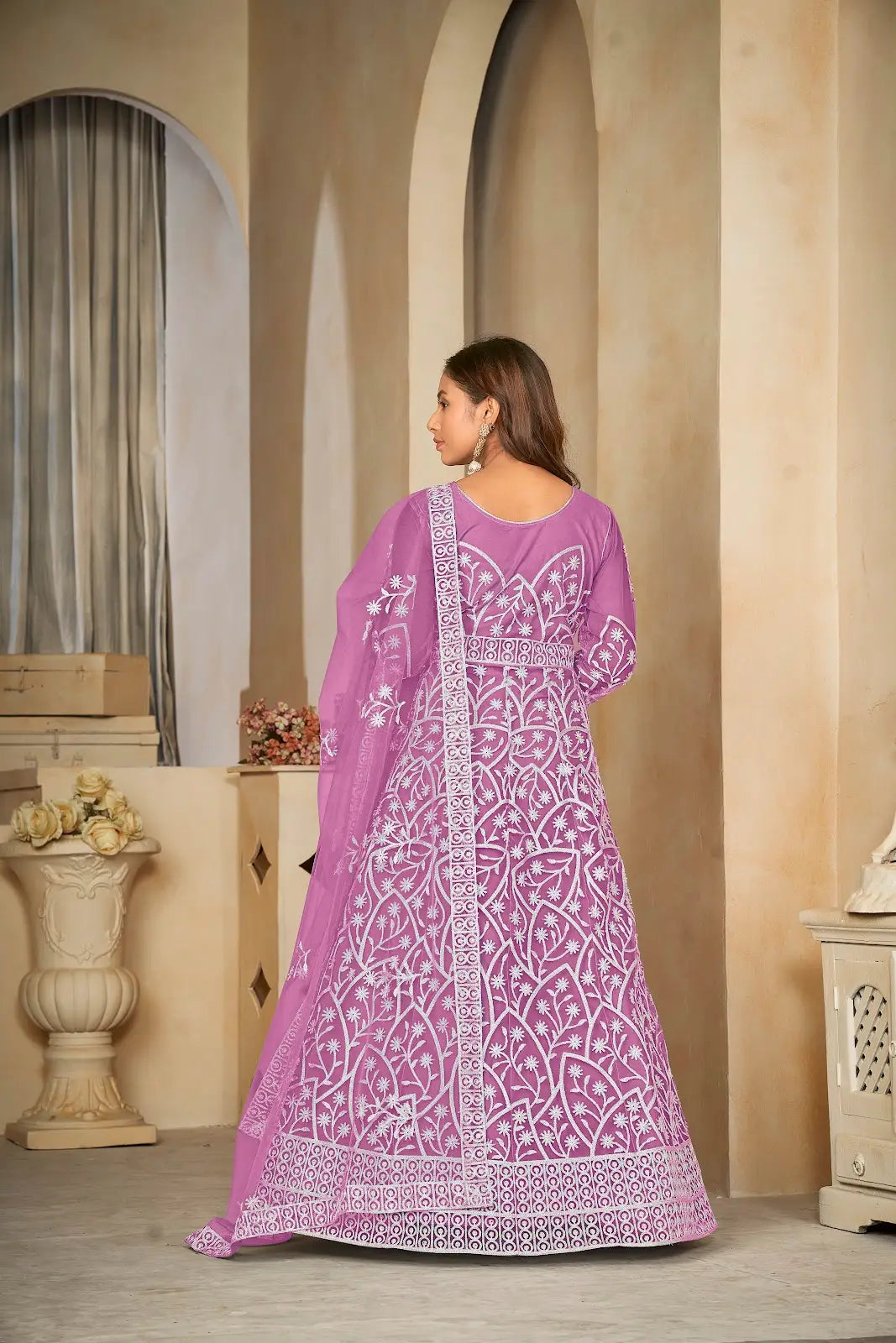 Heavy Work Ethnic Anarkali Suit with Fancy Look
