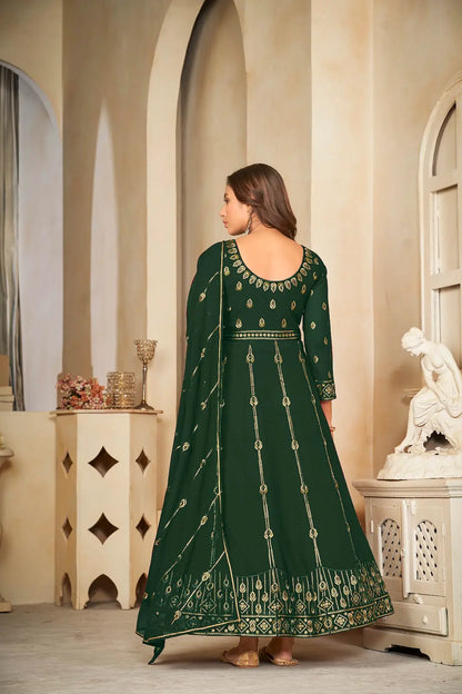 Royal Designer Anarkali Suit with Heavy Zari Work