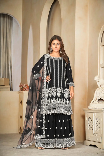 Classic Party Wear Anarkali Suit with Fancy Work