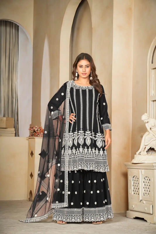 Classic Party Wear Anarkali Suit with Fancy Work