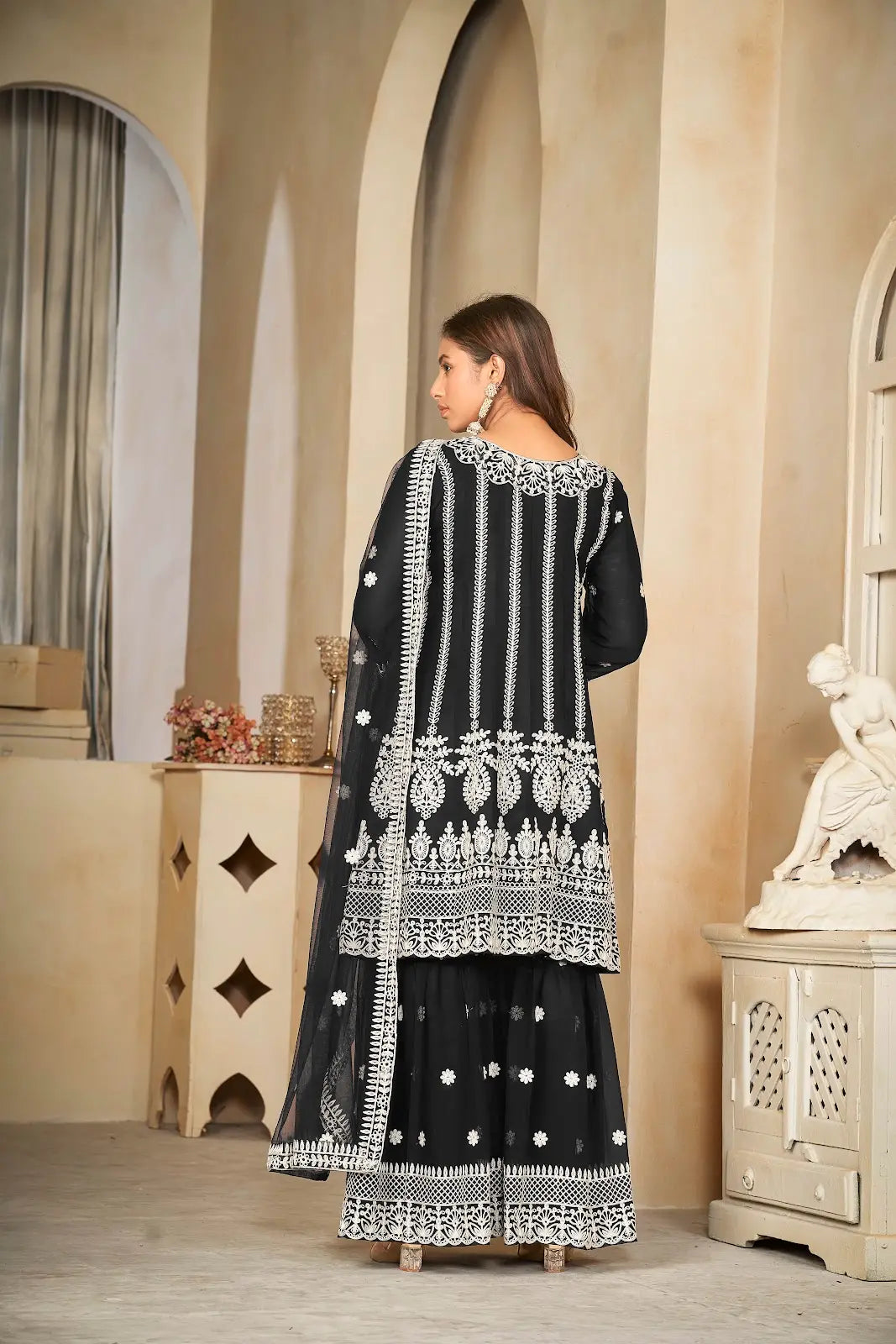 Classic Party Wear Anarkali Suit with Fancy Work