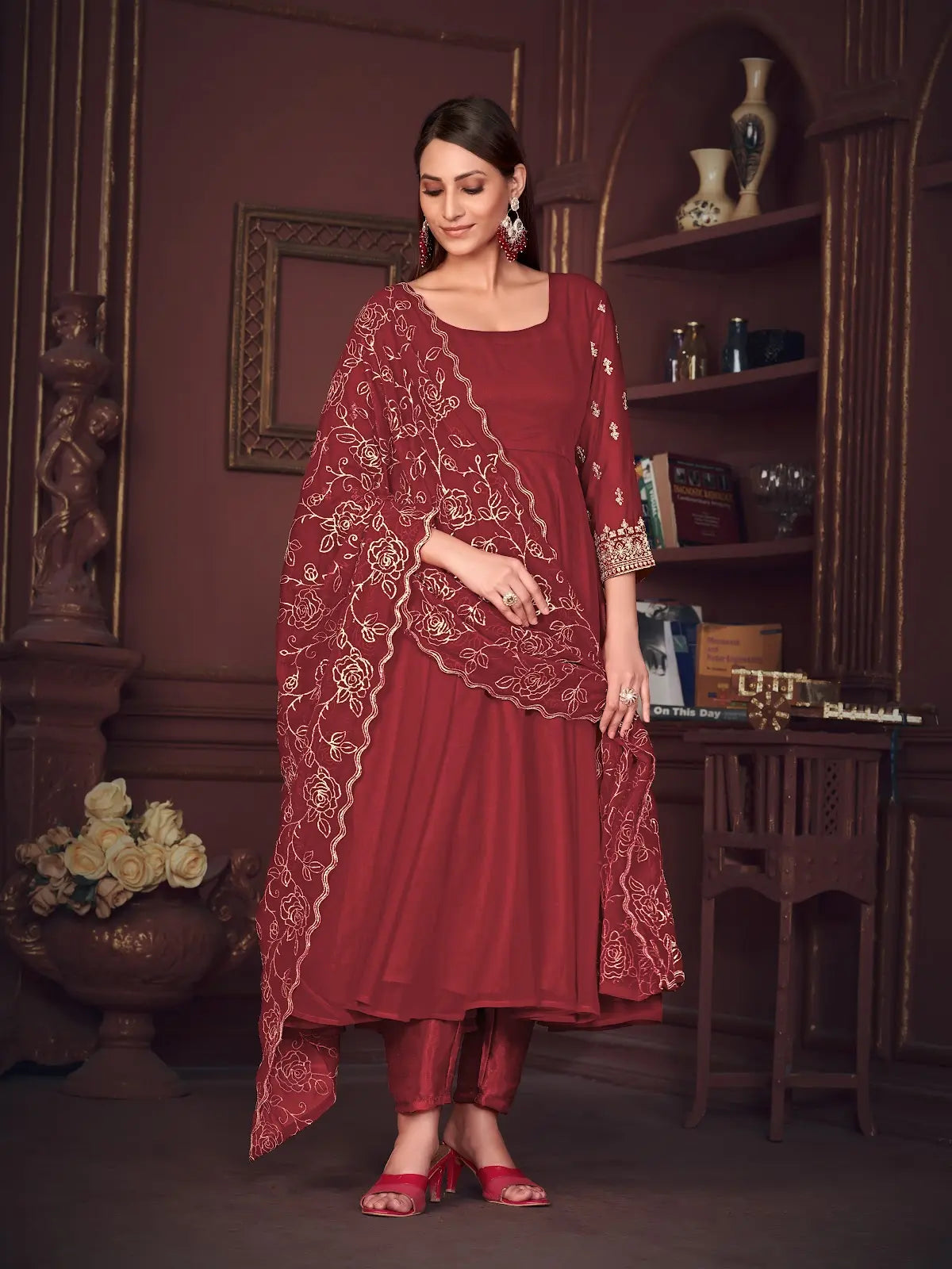 Beautiful Ethnic Anarkali Suit with Rich Embroidery