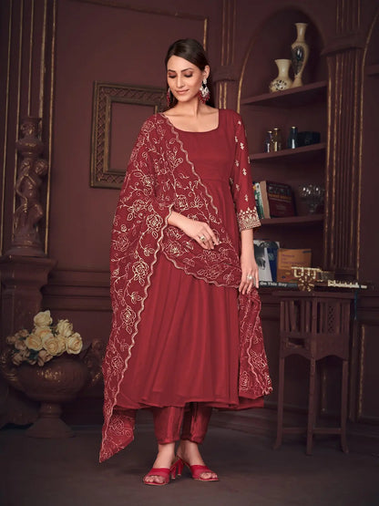 Beautiful Ethnic Anarkali Suit with Rich Embroidery