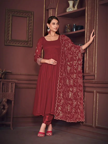 Beautiful Ethnic Anarkali Suit with Rich Embroidery