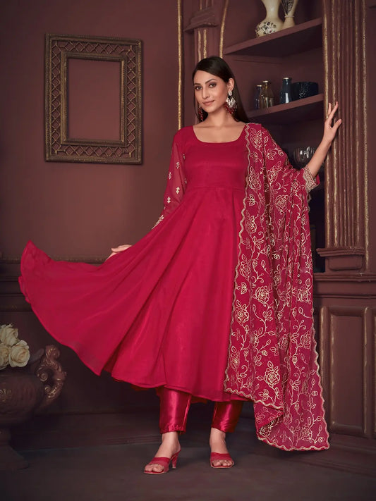 Classic Wedding Anarkali Suit with Heavy Work