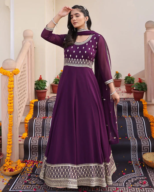 Trendy Ethnic Anarkali Suit with Heavy Work