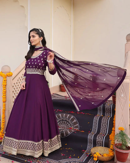 Trendy Ethnic Anarkali Suit with Heavy Work