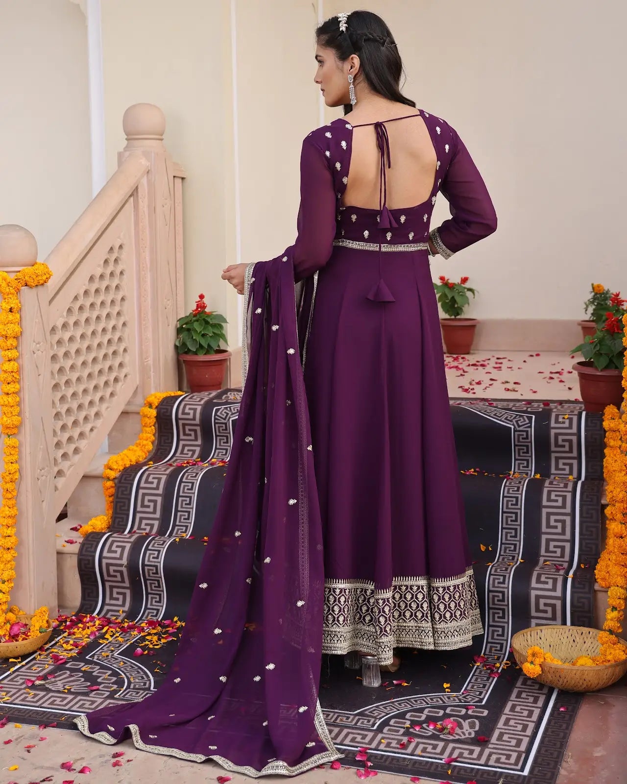 Trendy Ethnic Anarkali Suit with Heavy Work