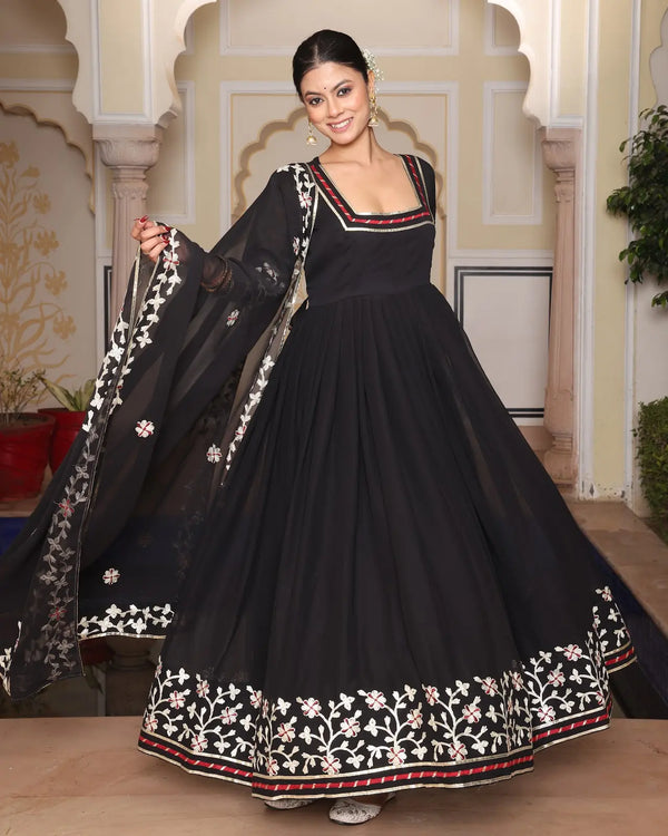 Classic Designer Anarkali Suit with Rich Embroidery