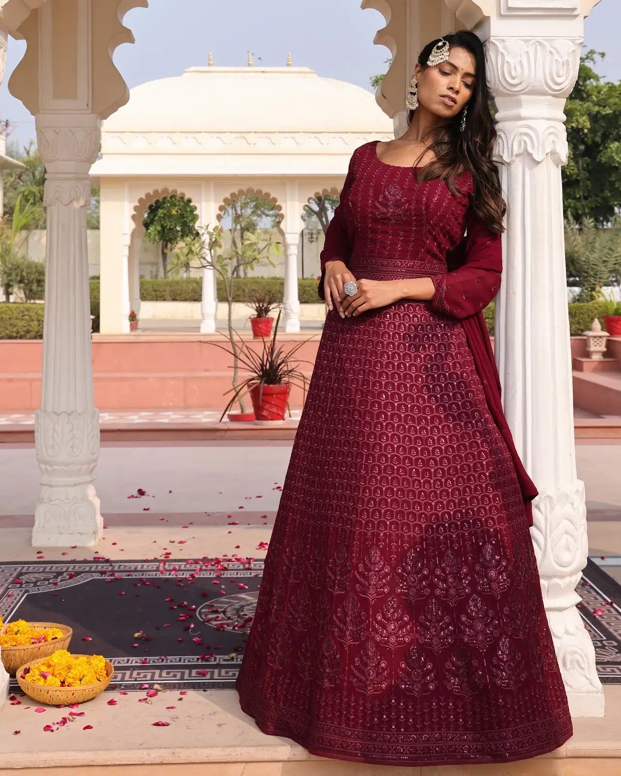 Stylish Party Wear Anarkali Suit with Elegant Finish