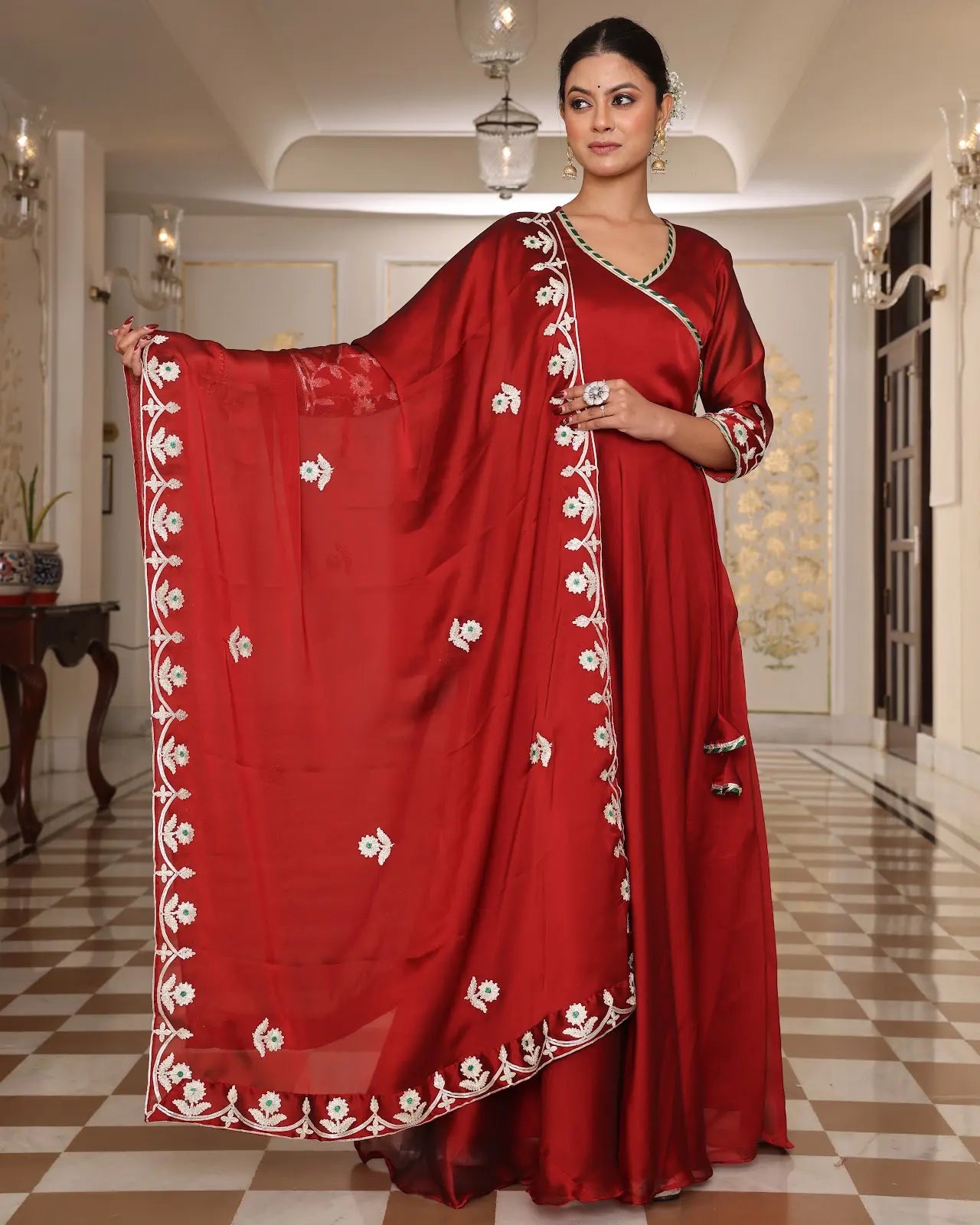 Elegant Ethnic Anarkali Suit with Designer Pattern