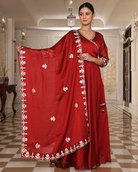 Elegant Ethnic Anarkali Suit with Designer Pattern