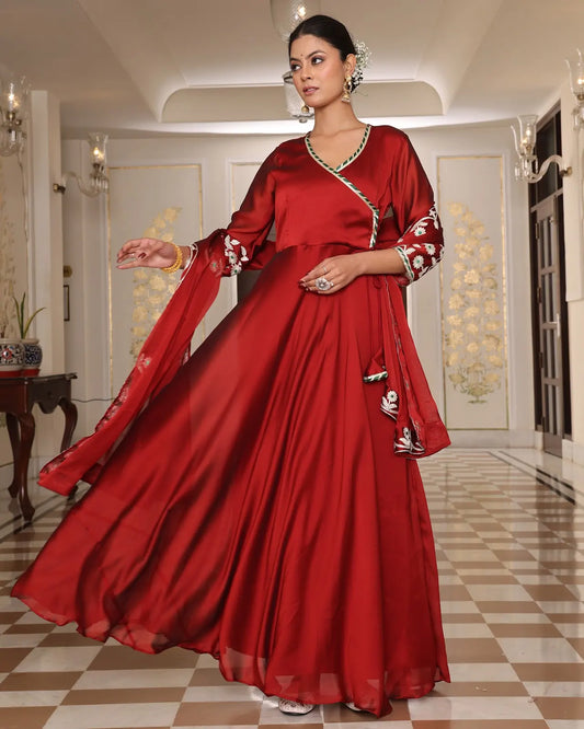 Elegant Ethnic Anarkali Suit with Designer Pattern