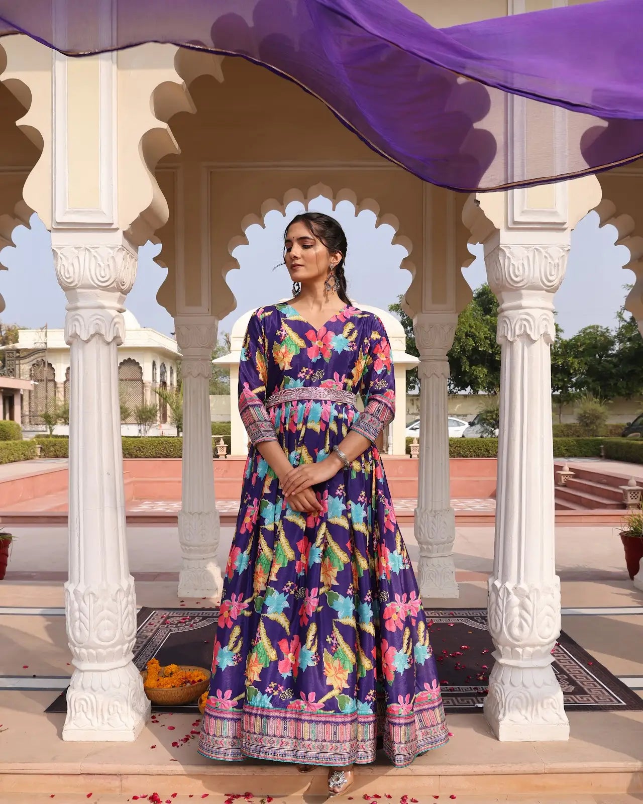 Beautiful Designer Anarkali Suit with Heavy Embroidery