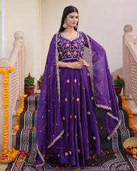 Royal Ethnic Anarkali Suit with Heavy Designer Work