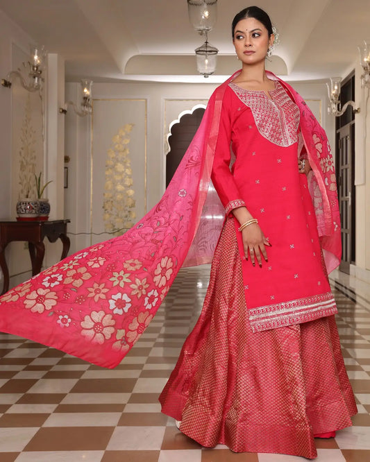Stunning Designer Anarkali Suit with Fancy Dupatta