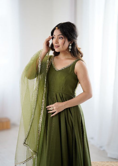 Naira Anarkali Suit  Luxury Ethnic Women's Anarkali Dress