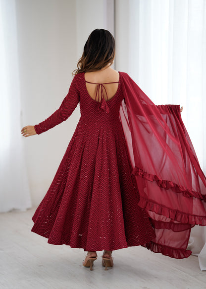 Ayesha Anarkali Suit  Traditional Flair Women's Anarkali Dress