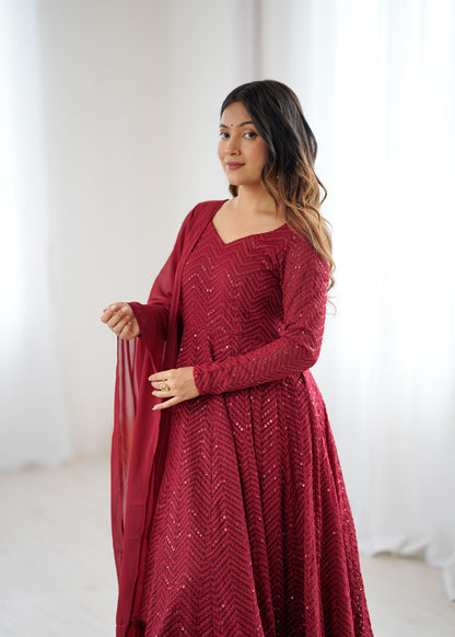 Ayesha Anarkali Suit  Traditional Flair Women's Anarkali Dress