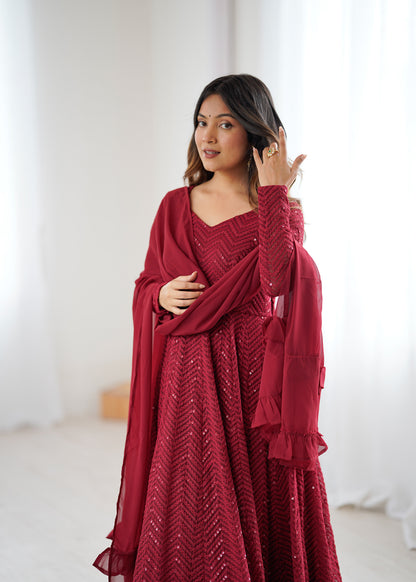 Ayesha Anarkali Suit  Traditional Flair Women's Anarkali Dress