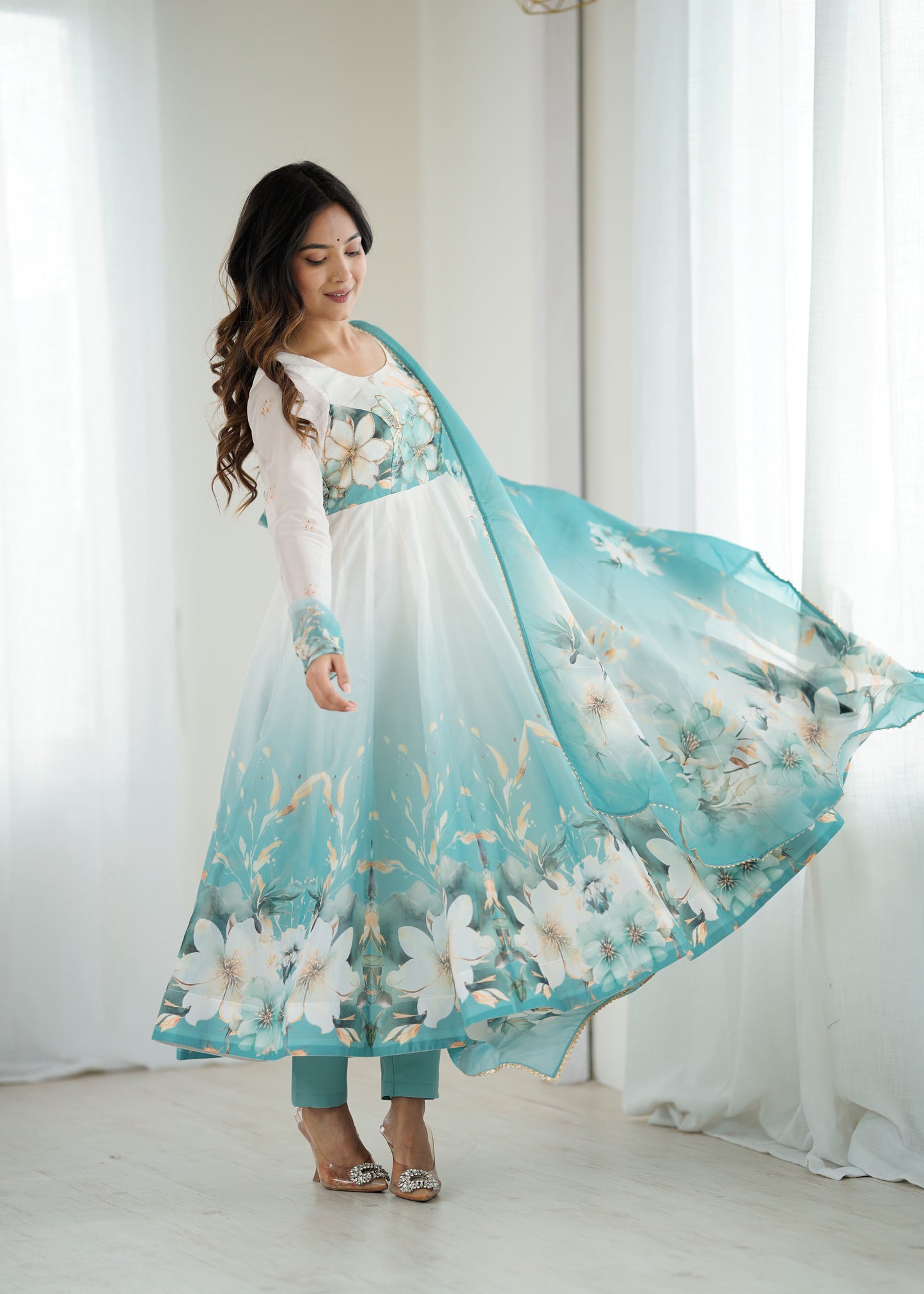 Nazakat Anarkali Suit  Heritage Style Women's Anarkali Dress