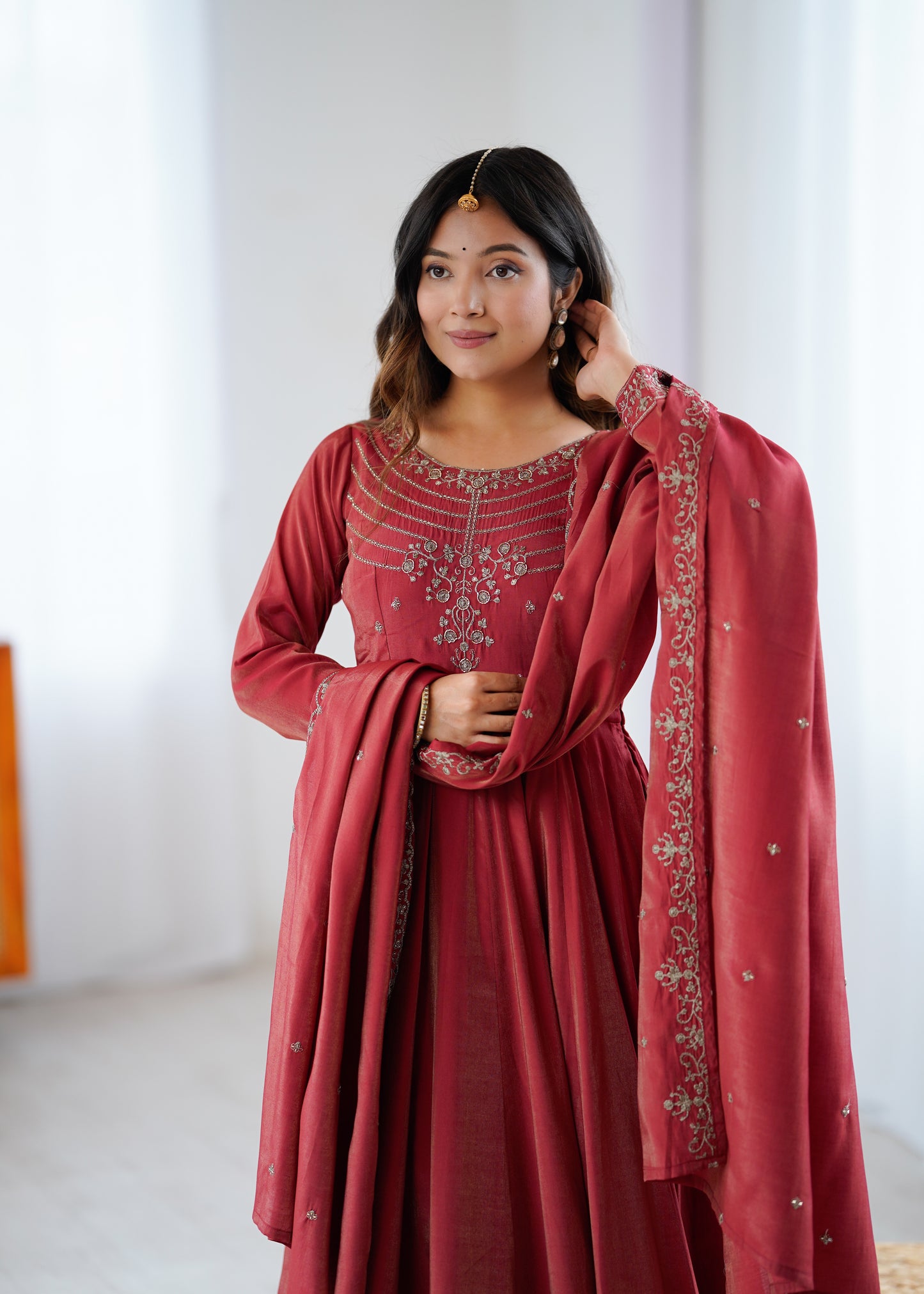 Sitara Anarkali Suit  Embroidered Festive Women's Anarkali Dress