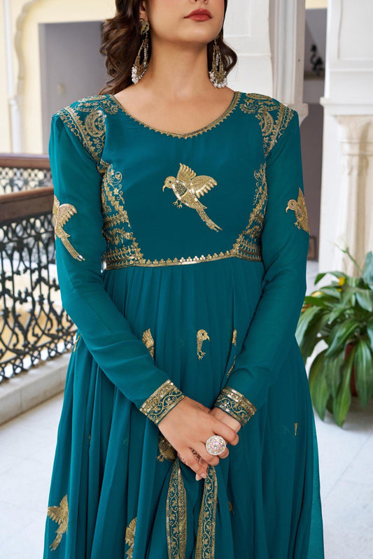 Sultana Salwar-Kameez  Heritage Style Women's Anarkali Dress