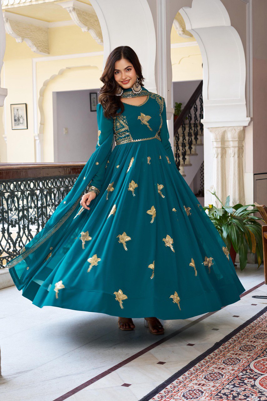 Sultana Salwar-Kameez  Heritage Style Women's Anarkali Dress