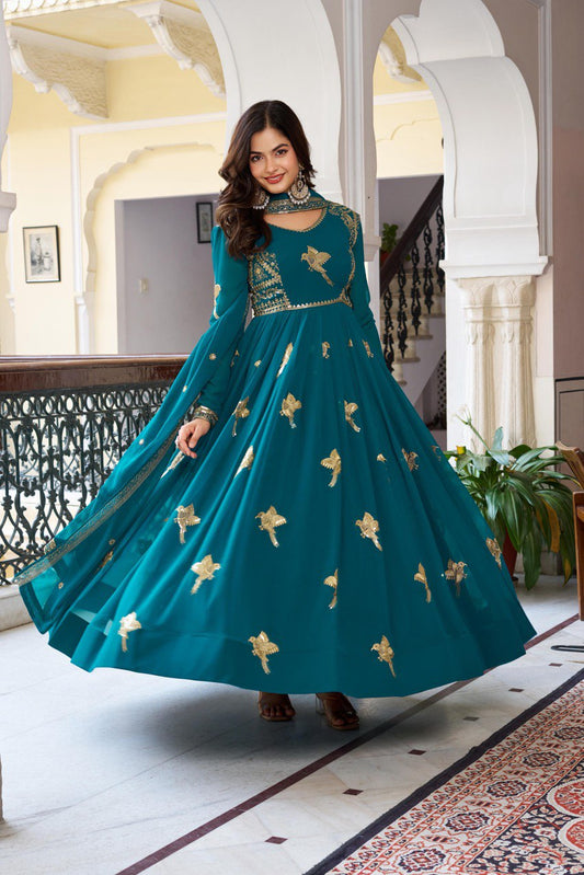 Sultana Salwar-Kameez  Heritage Style Women's Anarkali Dress