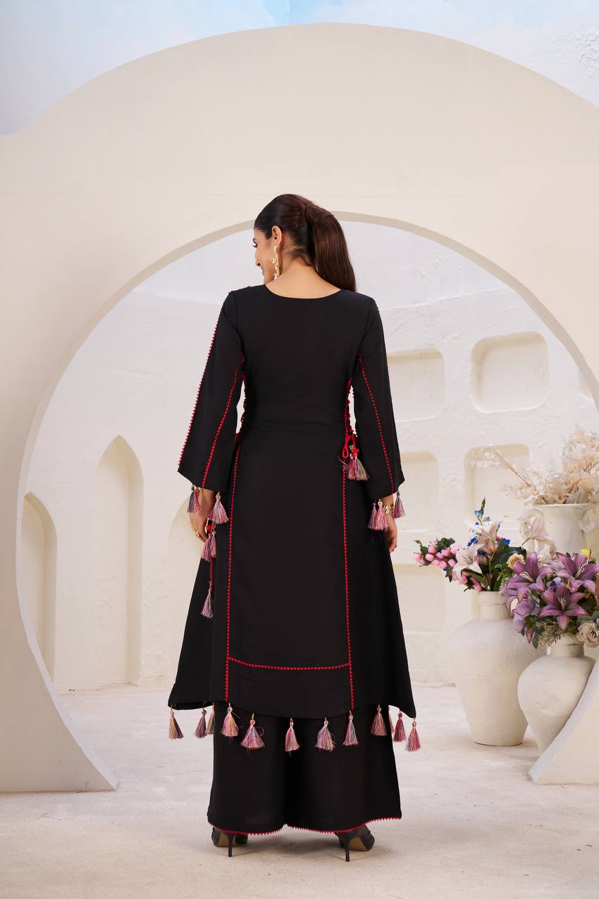 Royal Cord-Set  Embroidered Festive Women's Anarkali Dress