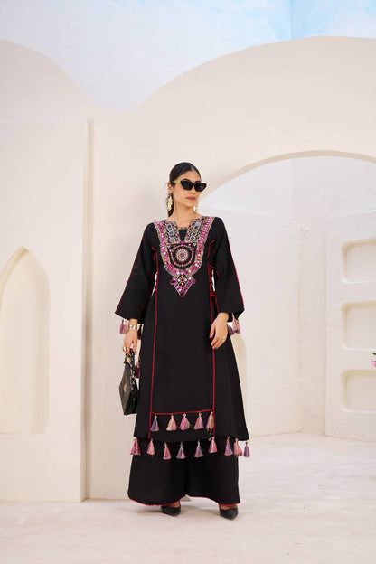 Royal Cord-Set  Embroidered Festive Women's Anarkali Dress