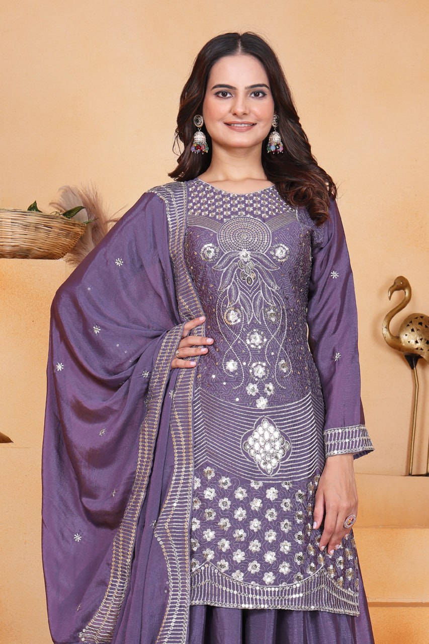 Gulnaar Salwar Suit  Luxury Ethnic Women's Anarkali Dress