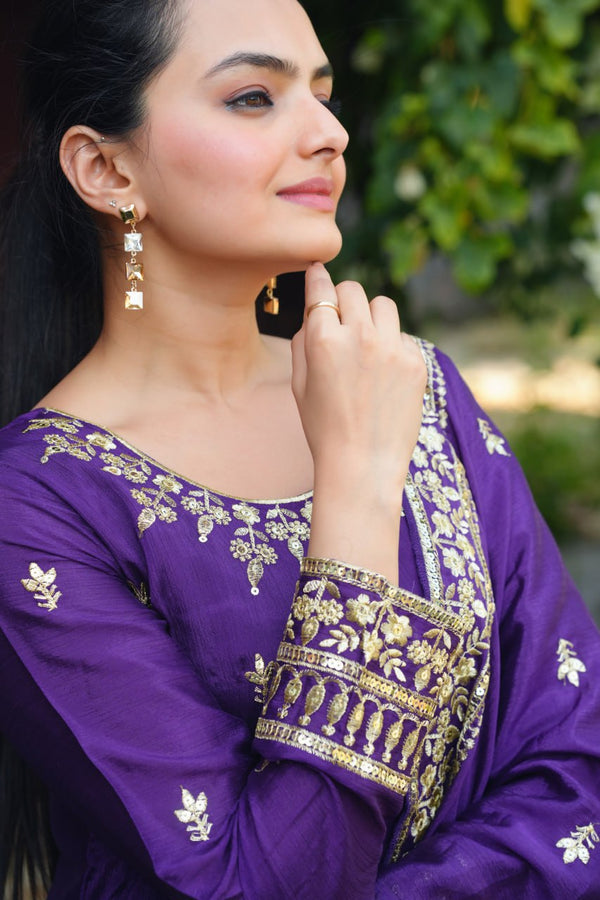 Sitara Salwar Suit  Embroidered Festive Women's Anarkali Dress