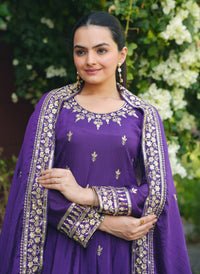 Sitara Salwar Suit  Embroidered Festive Women's Anarkali Dress