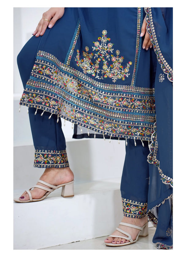Mahira Salwar Suit  Traditional Flair Women's Anarkali Dress