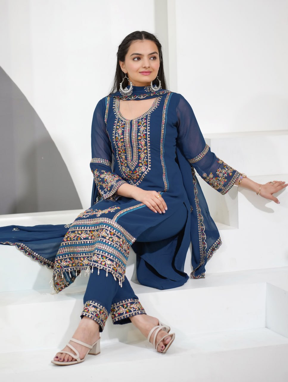 Mahira Salwar Suit  Traditional Flair Women's Anarkali Dress