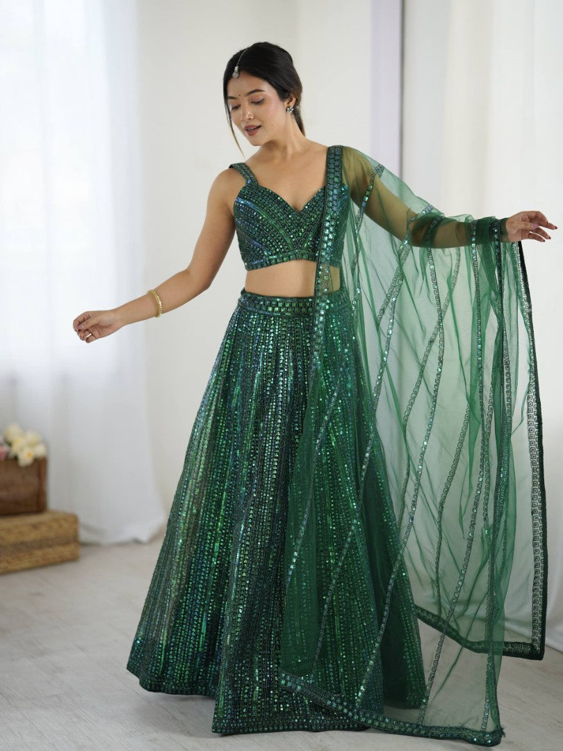 Luxury Embroidered Lehenga Choli Set Style 006