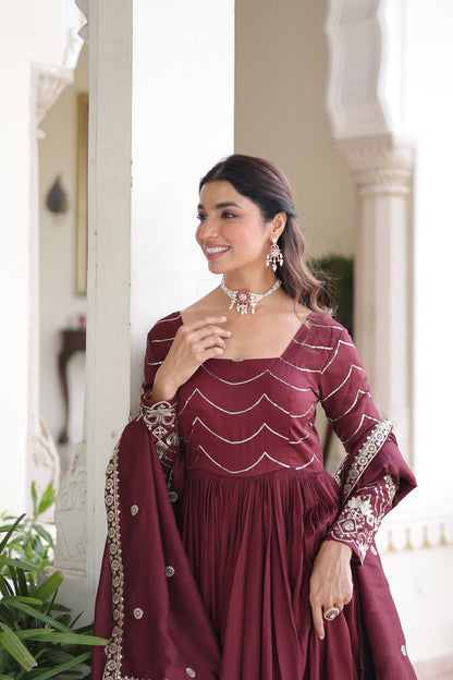 Zarina Gown  Designer Ethnic Women's Anarkali Dress