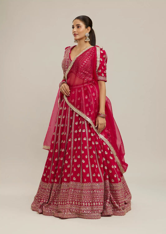 Wedding Bridal Lehenga Choli Outfit Style 030